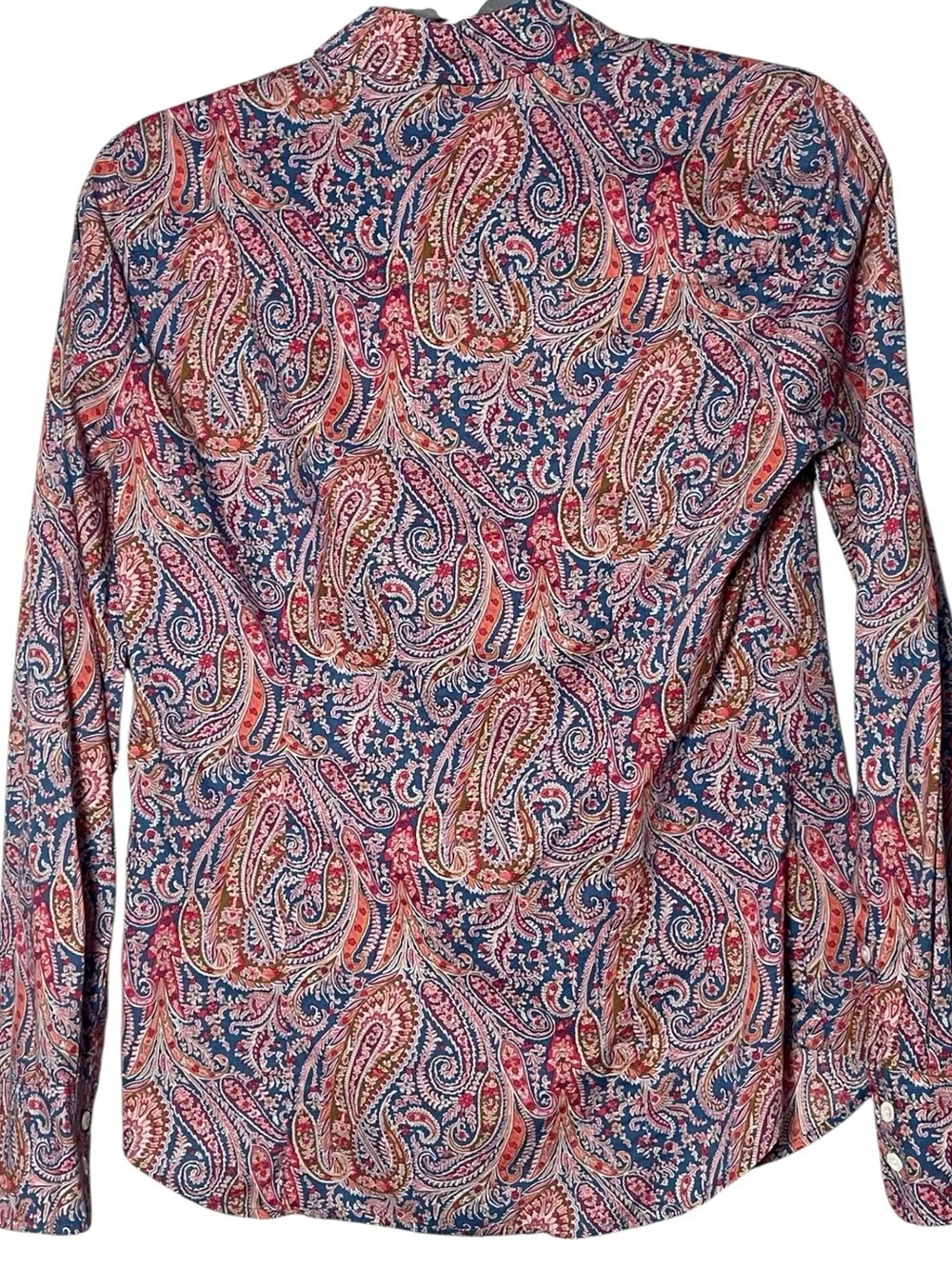J.Crew Liberty Art Fabrics Isabella Paisley Button Front Blouse Size 4 preppy